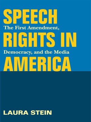 cover image of Speech Rights in America